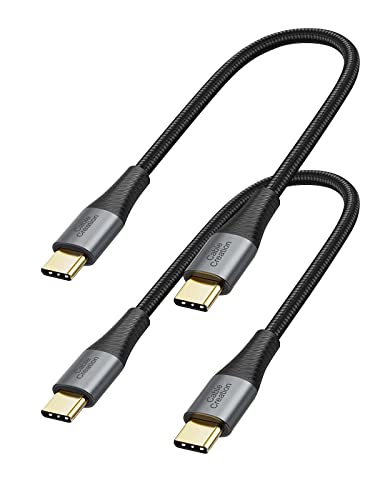 CableCreation USB C to USB C Cable 2 Pack, Type C Fast Charging Cable 0.8FT - size: 0.8FT 2-Pack, style: C to C