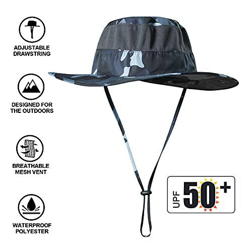 Fishing Hat,Sun Cap with UPF 50+ Sun Protection and Neck Flap,for Man and Women - color: Camouflage