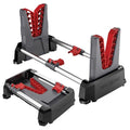 Real Avid Speed Stand | Collapsible Design, Adjustable 10" - 16" Stand for Cleaning & Maintenance | Compact, Portable Range Stand | Lightweight Vise Perfect for Hunting Rifles & Shotguns,Red