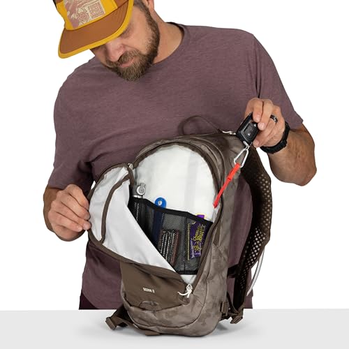 Osprey Berm Biking Backpack with Hydraulics Reservoir - Lightweight Hydration Backpack for Men and Women - color: Botswana Purple Dust Print, style: 8l