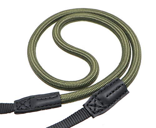 Quick Release Camera Neck Strap Shoulder Strap Belt for Mirrorless Digital Cameras Climbing Rope with Quick Release QD Loops Connector with O-Ring Adjustable Length 30-53inch Green - color: Green