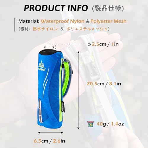 TRIWONDER Handheld Water Bottle Bag for Running, Quick Grip with Hand Strap Fit 17 oz Soft Flask Hydration Pack (A-Black Handheld Bag) - color: A-Black Handheld Bag