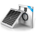 ACOPOWER HY010-12M Mono Solar Panel for 12V Battery Charging RV Boat, Off Grid, 10W | 10W small solar panel for 12V battery charging, ideal for RV, boat, marine and off-grid applications - size: 10W