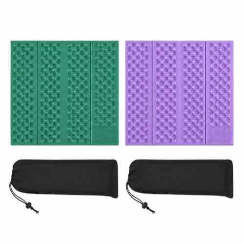 2-Pack Foldable Foam Seat Pads | Camping, Hiking, Stadium Seating