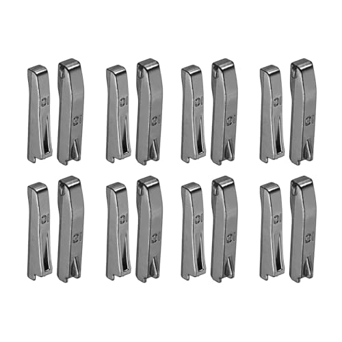 uxcell 8Set Double Open Zipper Repair Latch Kits, #10 Copper Insert Pins Zipper Stopper for Bags Coats Jackets Zippers Repairing Replacement, Black - color: Black, size: #10