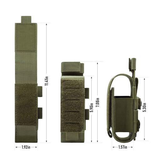 Upgrade Laser Cut 1000D Molle Torniquet Pouch, Tactical Medical Tourniquet Pouch Holster - color: Pouch Only-GREEN