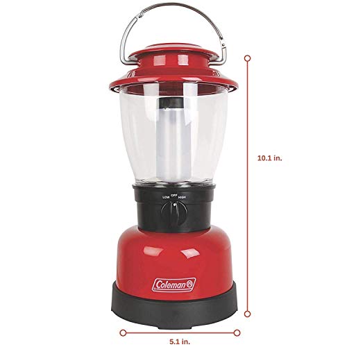 Coleman 400L LED Lantern with 4D Battery, Water & Impact-Resistant Lantern with Carry Handle, Lifetime LED Lights Never Need Replacing (Pack of 2) - size: One Size (Pack of 2)