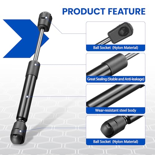 SPD490010 7.5" Gas Strut,10Lbs/45N Lift Support,Gas Spring Shocks for Sentry Safe Door Rv Overhead Cabinet Lid Lightweight Tool Box Toybox Storage Deck Boat Hatch Replacement, 2-Piece Set - size: 7.5 inch, style: 10 lbs
