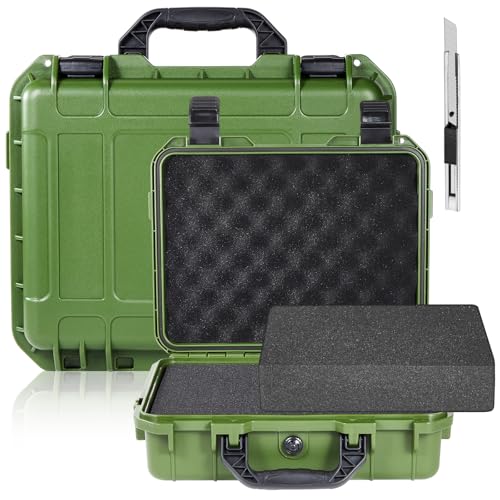 Relaxweex 11.3 x 8.7 x 4.2 Inch Hard Case, Grid Shell, Green - color: Green, size: 11.3 x 8.7 x 4.2 Inch, style: Grid Shell