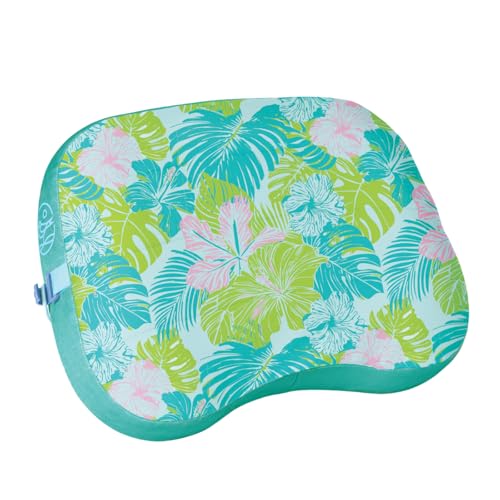 Ballast Beach Pillow – Comfy, Durable & Compact, Stays Put on Windy Beaches with Patented Sand Pouch, Inflatable Pillow for Beaches, Pools, Camping, Festivals and Travel (Tropical Floral) - color: Tropical Floral