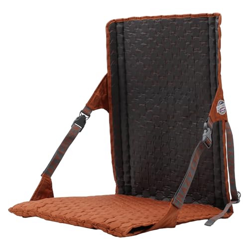 Crazy Creek HEX 2.0 PowerLounger for Day Hiking & Backpacking Trips, 250 LBS Weight Capacity, Adjustable Straps, Compact Design, Water-Resistant - color: Copper/Slate, size: Power Lounger