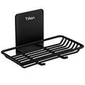 Self Adhesive Bar Soap Dish for Shower, Bathroom Soap Holder Wall Mount – Stainless Steel, Black - color: Black