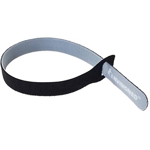 Reusable Cable Ties Large and Strong Gripping Jumbo Size 3/4" x 16" for Large Bundles of Cables - 10 Pack (Black) - color: Black 3/4" X 16"