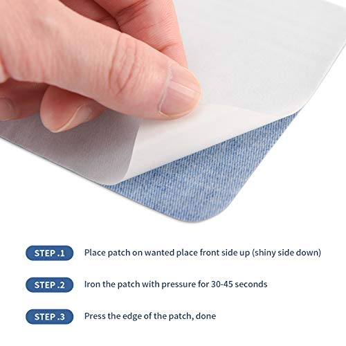 Tatuo 30 Pcs Iron on Patches for Clothing Jean Repair,Classic Colors - color: Classic Colors