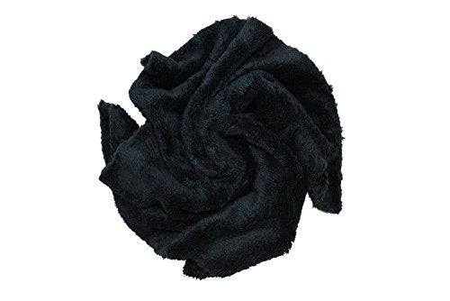 CARCAREZ Premium Microfiber Towels, Car Drying Wash Detailing Buffing Waxing Polishing Towel with Plush Edgeless Microfiber Cloth (Black) - color: Black