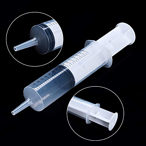 5 Pack 150ml Reusable Plastic Syringe Individually Packaged for Scientific Labs and Dispensing Long-term Multiple Uses - size: 150 ml