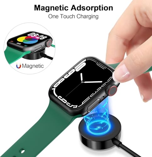 2026 Upgraded Magnetic Fast Charging Cable for Apple Watch Charger - color: Black, size: 1.0M