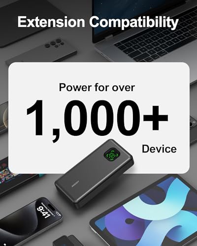 65W Laptop Power Bank, 25000mAh 101W Total Fast Charging Portable Charger