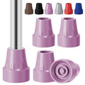 4 Pack Replacement Rubber Cane Tips 3/4 Inch Heavy Duty Rubber Crutch Tips Non Slip Walker Tips for Walkers Commodes Shower Chairs Canes Leg (Pink) - color: Pink