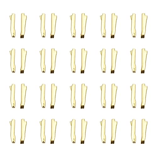 uxcell 20 Sets Double Open Zipper Repair Latch Kits, #10 Insert Pins for Jacket Coat Two-Way Separating Zippers, Gold Tone - color: Gold Tone, size: #10