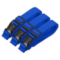 PATIKIL Utility Straps with Quick Release Buckle, (1 Inch x 10 Feet, Blue) (3 Pcs) Adjustable Luggage Polyester Straps Backpack Webbing, Suit for Sleeping Bag/Camping/Hiking - color: Blue, size: 1 Inch x 10 Feet