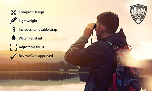 E Tronic Edge Binoculars for Adults - Professional for Bird Watching, Hunting, Hiking & Travel - Compact for Men and Women - Strap and Case Included - style: Compact