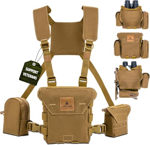 Lone Trail Binocular Harness Chest Pack - Bino Harness Hunting Chest Rig - style: Lt1 - Standard