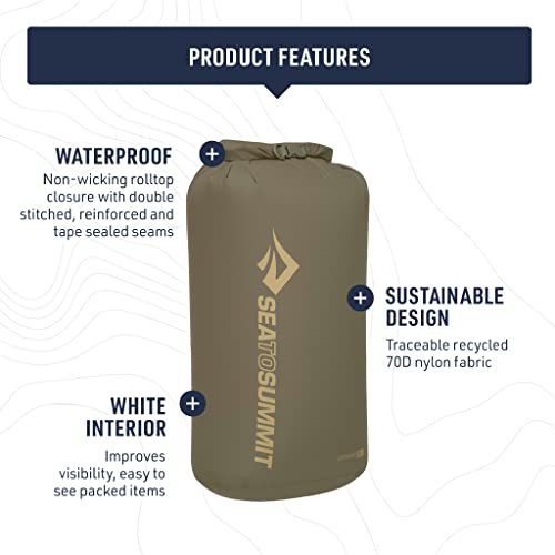 Sea to Summit Lightweight Dry Bag, Multi-Purpose Dry Storage - color: Sulphur Yellow, style: 35 Liter
