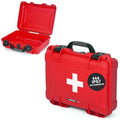 NANUK 910 Waterproof First Aid Box Empty – Durable, Medical First Aid Organizer Case, IP67-Rated, Dustproof, Impact-Resistant, and Floats (13.2" x 9.2" x 4.1") – Red