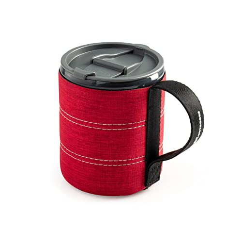 GSI Outdoors Infinity Backpacker Mug I Lightweight, BPA-Free Coffee Cup for Travel, Camping Gear, Backpacking and Outdoors - 17 oz. - color: Heathered Red