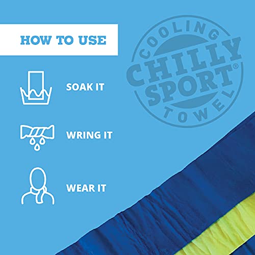 FROGG TOGGS Chilly Sport Cooling Neck Wrap & Head Band | UPF 50 sun protection, reflective details, shields you from harmful UV rays, powerful cooling technology - color: Hot Pink
