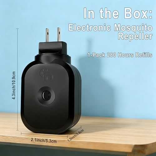 Electric Mosquito Repellent Device, Plug in Mosquito Repellent Indoor Use, Mosquito Repeller Device for Home Living Room Bedroom Office Kitchen Hotel