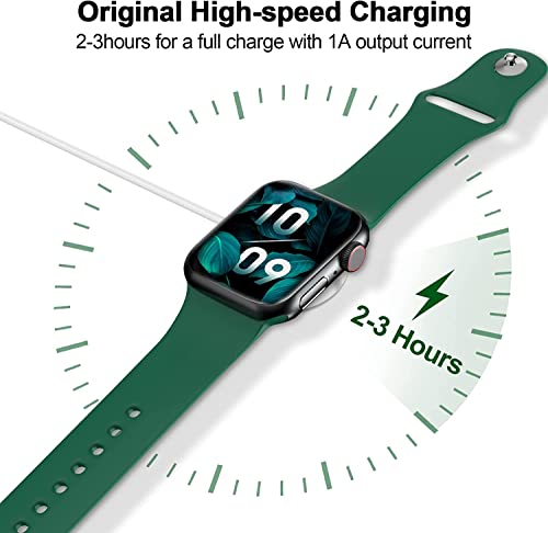 2026 Upgraded for Apple Watch Charger Magnetic USB C Fast Charging Cable | Wireless iWatch Chager Cable Dual-Chip Compatible with Apple Watch Series Ultra/SE/11/10/9/8/7/6/5/4/3/2-6.6FT,White - color: White, size: 2.0M