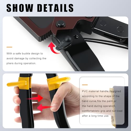 Ratchet Cable Cutter,Knoweasy Upgraded Cable Cutter and Ratchet Wire Cutter Works for Aluminum and Multi-core Cables up to 240mm - size: 325B