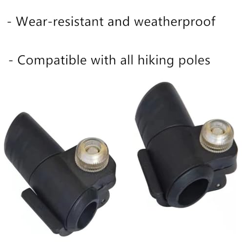 3 Pcs Hiking Poles Lock, Quick Release Flip Lock Fastener Buckle Clip with Nut Screws for Hiking Pole Walking Stick Camping Mountaining Backpacking Outdoor Repair Spare Parts,18mm/16mm/14mm