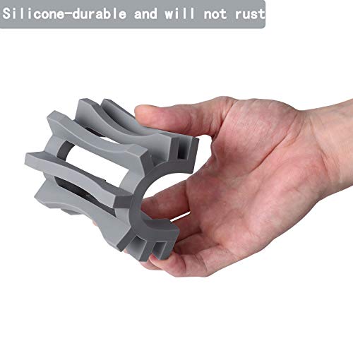 2Pcs Soap Dish Holder, Non-Slip Bathroom Accessories Silicone Soap Case Saver, Sink Deck Bathtub Shower Dish Soap Drainer, Silicone Holder for Soap, Sponges, Scrubber (Grey) - color: Grey