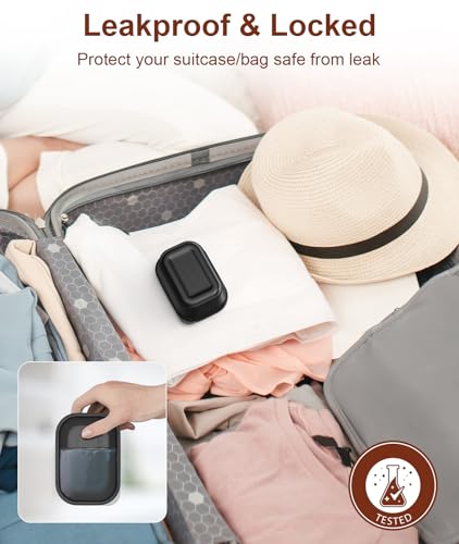 Quatish Leakproof Soap Dish with Lid & Draining Layer, Shatterproof Travel Bar Soap Holder Case Container, Portable Travel Size Toiletries Essentials for Camping, Gym, Bathroom, Black - color: Black, size: Medium