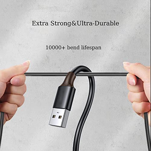Pocxwa USB-A to Micro Charging Cable, 3.3ft USB 2.0 Charger Cord 2-Pack | Compatible with PS4 Controller, Fire TV Stick, Xbox One S/X, Samsung LG Sony Moto Nokia Old Android Phone & Tablets - size: 3.3Ft, style: 2-Pack