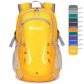 ZOMAKE Lightweight Packable Backpack 35L, Foldable Backpacks Water Resistant Collapsible Light Daypack for Hiking(Yellow) | Light Hiking Backpacks Water Resistant Collapsible Day Pack for Travel, Everyday Carry, Multi-Pocket Layout, Heavy Duty Nylon - col