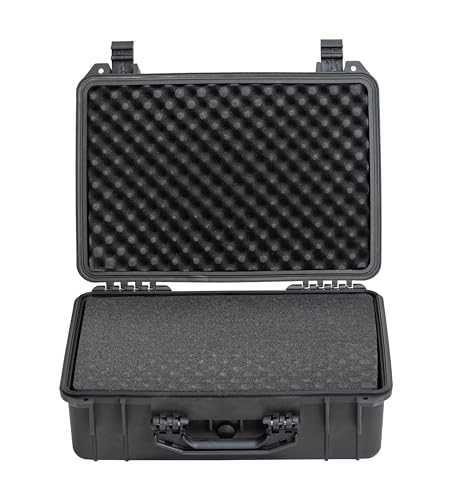 MEIJIA Portable All Weather Waterproof Camera Case with Customized Fit Foam,Fit Use of Drones,Camera,Equipments,Pistols,Elegant Black(18.3 ”x14.57”x8.66”) - size: 18.3" x 14.57" x 8.66"