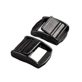 NRC&XRC 2 Pack Stainless Steel Black Lock Slider Buckles,Heavy Strap Release Buckle Adjustable Metal Buckle Fasteners (1inch BK)