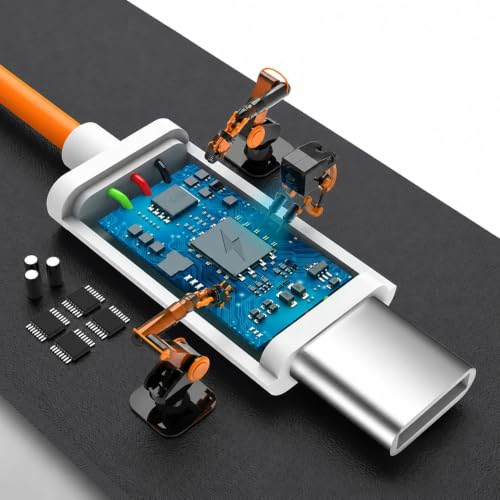 3.3FT Orange Car Carplay Cable for iPhone 17/16/15, USB A to USB C Cable | or iPhone 17Air, 17/16/15 Pro Max,17E/16E/Plus, iPad 10th/11 Gen,iPad Pro 12.9,Air 5th/4th Charging Cord - color: Orange, size: 3.3FT, style: USB A to USB C (for 17/16/15)
