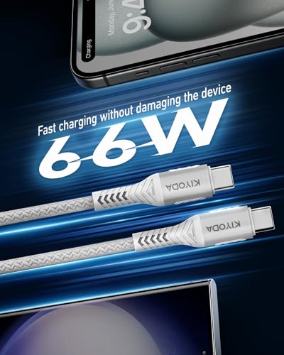 Coiled USB C to C Cable for Car 3ft,2Pack Braided USB Type C Cable for Car | 66W Fast Charging Cord Compatible with iPhone 17 16 15, iPad, Samsung Galaxy, Google Pixel, Moto, TCL Phones-Silver - color: Silver, size: 3FT - 2Pack, style: USB C to USB C
