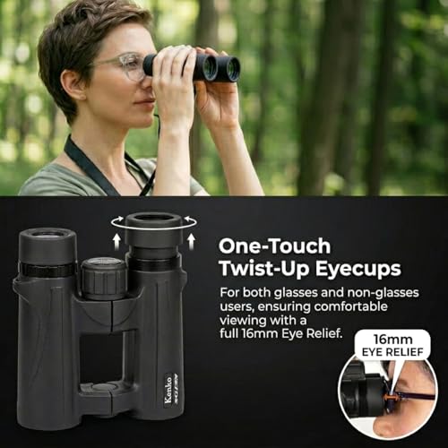 Kenko 8x26 Binoculars SG EX OP WP - Compact Binoculars with Japanese Engineering, Waterproof for Hiking & Cruise Ship - Ultra-Lightweight Wide View One-Hand Focus 122105 - style: 8x26
