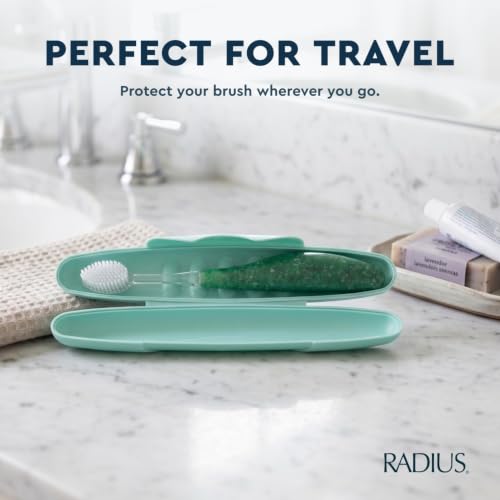 RADIUS Toothbrush Travel Case for Standard Brush, BPA-Free Recycled Plastic, Portable for Bathroom, School, Home, Camping - Translucent (FITS ALL CONVENTIONAL TOOTHBRUSH SOURCE TOOTHBRUSH) - color: Translucent