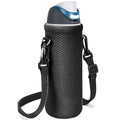 Linkidea Water Bottle Carrier with Shoulder Strap Compatible with Owala FreeSip Bottle 32oz/40oz, Neoprene Waterbottle Sling Bag Holder, Black