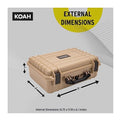 Weatherproof Hard Case 18 x 14 x 7 Inch | Customizable foam