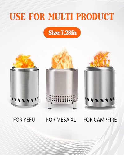 Breather Tube Compatible with Solo Stove Mesa XL ﻿ | Camping Fire Pit Accessories, Outdoor Bonfire Campire Tool, Tabletop Accessories
