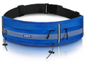 MIER Running Belt for Women & Men, Fanny Pack with Marathon Bib Clip, Navy - color: Navy