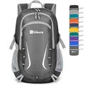 ZOMAKE Lightweight Packable Backpack 35L, Foldable Backpacks Water Resistant Collapsible Light Daypack for Hiking(Medium Grey) | Light Hiking Backpacks Water Resistant Collapsible Day Pack for Travel, Everyday Carry, Multi-Pocket Layout, Heavy Duty Nylon
